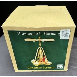 New Christmas German Pyramid Carousel Angels Erzgebirgische Volkskunst Seiffen